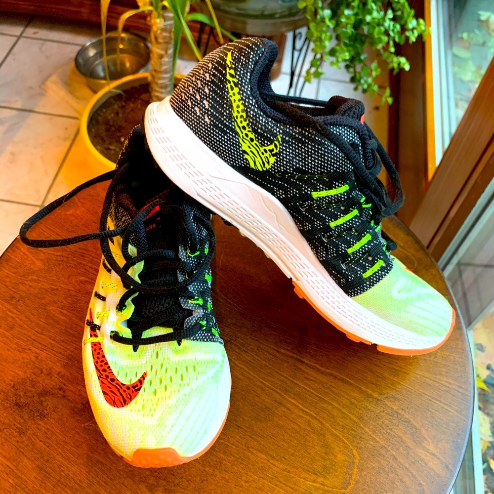 Nike Zoom Elite 8 sz 6 highlighter yellow&orange